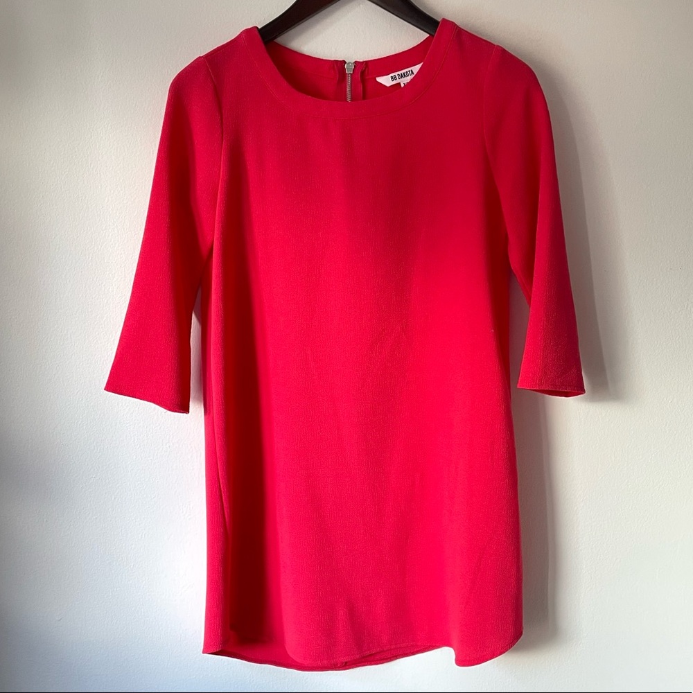 BB Dakota Renae Dark Pink/Red Tunic Dress